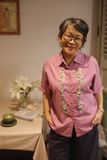  Áo chemise linen thêu tay Hồng Sao - Hồng Chiều 