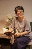  Áo linen thêu tay Xuyến Chi - Xám 