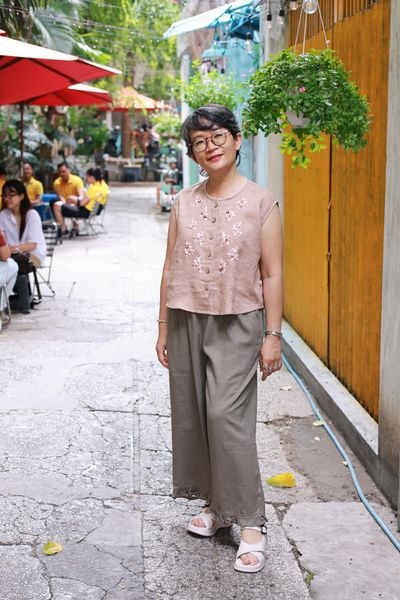  Quần linen lai bèo 