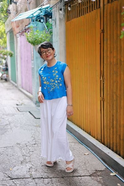  Quần linen lai bèo 