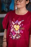  Đầm đi tiệc thêu tay AlicePosy - đỏ tay kẹo 