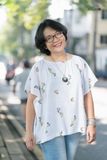  Áo linen trắng Ren thêu 