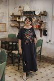  Đầm Muse linen thêu tay Đăng Tiêu 