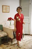  Đầm Yuna Kimono Đỏ thêu tay Bạch Thiên Hương 