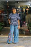  Quần Jeans thêu tay Hoa Mộc Lan 