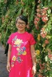  Đầm Selena Hồng Sen thêu tay Heart Jacobean 