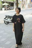  Đầm suông linen thêu tay Mộc Lan 