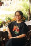  Đầm tay bồng Đen thêu tay Hỏa Mã 