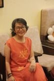  Đầm Oreno cam thêu tay Hồng Mai 
