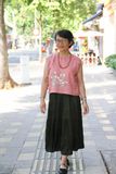  Áo lửng linen thêu tay Xuyến Chi 