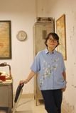  Áo chemise xanh biển thêu tay Xuyến Chi 