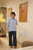  Áo chemise xanh biển thêu tay Xuyến Chi 