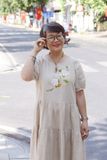  Đầm Be 2 tầng thêu tay Bạch Thiên Hương 