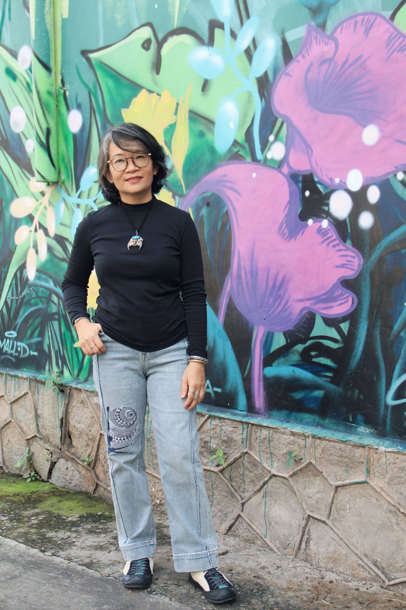  Quần jeans thêu tay Ốc Sên Mono 