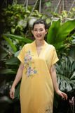  Đầm Yuna Kimono vàng mơ thêu tay Thanh Xuân 