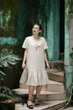  Đầm Baby Beige thêu tay Hoa Sim 