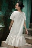  Đầm Baby Beige thêu tay Hoa Sim 