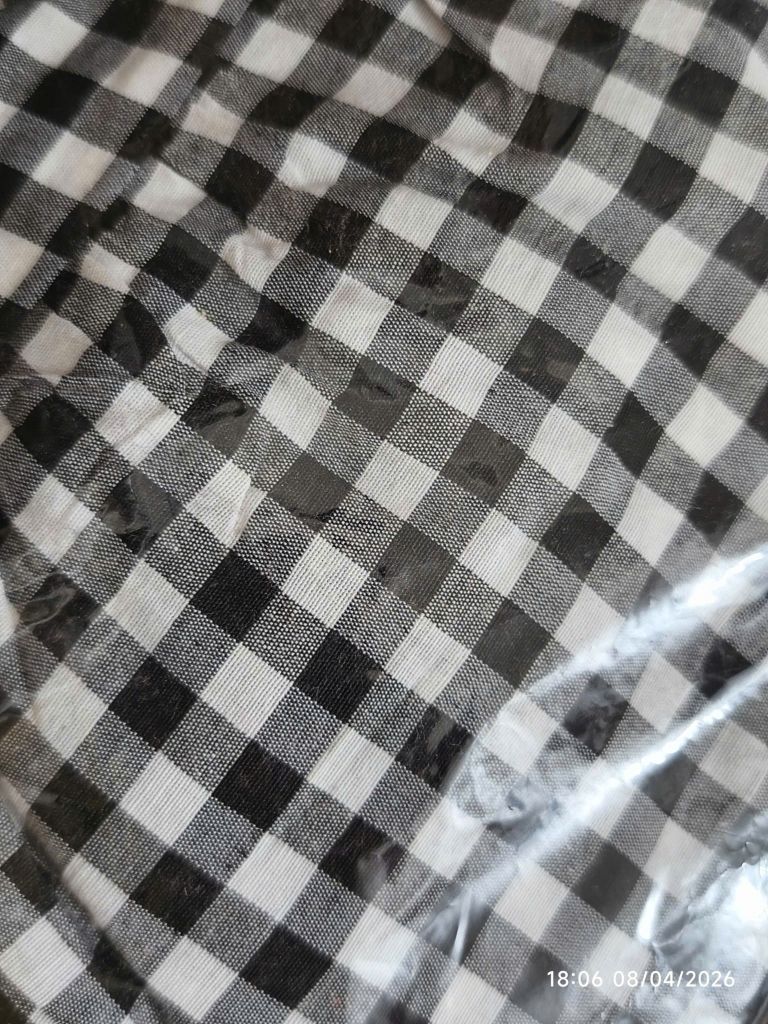  Chân váy Boho caro đen trắng Freesize 