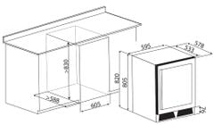 Tủ Rượu KAFF KF-WC01 – 2 Vùng Nhiệt Độ, Cửa Kính Chống Tia UV