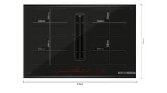 Bếp Từ Đa Điểm Kèm Hút Mùi Bosch PXX890D51E Serie 8