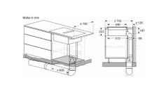 Bếp Từ Đa Điểm Kèm Hút Mùi Bosch PXX890D51E Serie 8