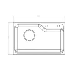 Chậu Rửa Chén Konox Phong Cách Nhật Bề Mặt Mịn Tari 8050SM