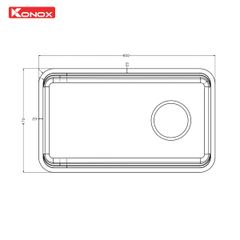 Chậu Rửa Bát Konox R50 Tari 8047SU Phong Cách Nhật – Tinh Tế, Bền Bỉ Cho Không Gian Bếp Hiện Đại