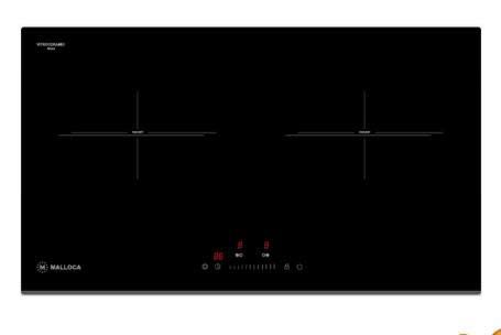 Bếp Kính Âm 2 Điện Malloca MH-732 RN – Đẳng Cấp Trong Từng Chi Tiết Nấu Nướng