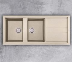 Chậu Rửa Bát Đá 2 Hố Malloca BIANCO G-50062 – Đẹp Tinh Tế, Tiện Nghi Vượt Trội