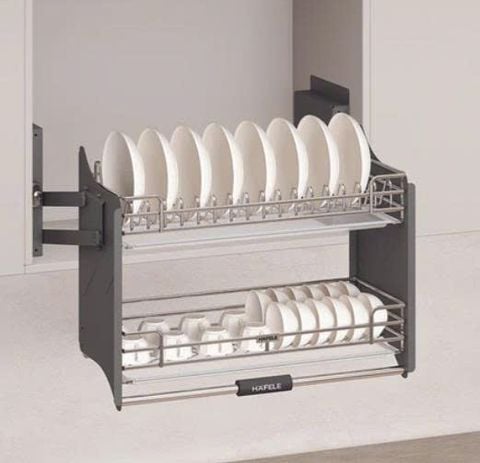 Giá Bát Nâng Hạ Hafele – ORIA: Đỉnh Cao Tiện Nghi Cho Tủ Bếp Trên