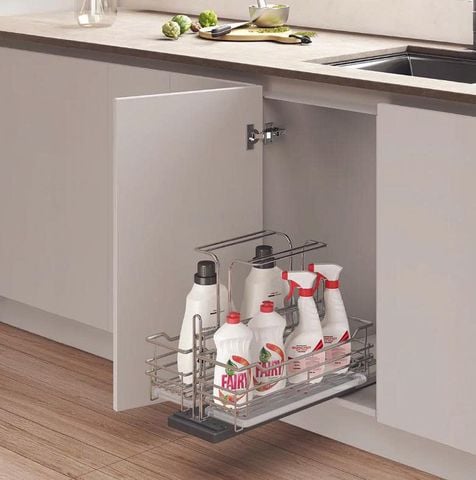 Giá Để Chất Tẩy Rửa Hafele – Nan Ovan 595.04.096 : Giải Pháp Lưu Trữ Gọn Gàng, Sang Trọng Cho Tủ Bếp