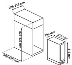 Tủ Rượu KAFF KF-BW58L – 58L, Sức Chứa 24 Chai