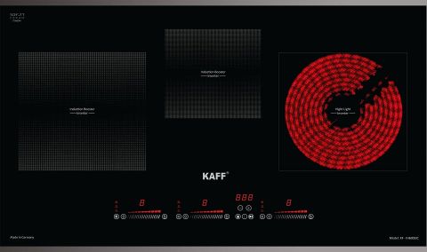 Bếp 2 Từ 1 Hồng Ngoại Kaff KF-IH6003IH – Made in Germany, Linh Hoạt 3 Vùng Nấu