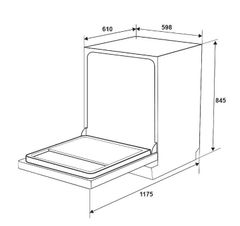 Máy Rửa Bát Hafele HDW-F602EB 538.21.360 – Giải Pháp Rửa Bát Hiện Đại Cho Gia Đình Việt