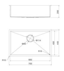 Chậu Inox 1 hố Malloca MS 6070 – Chất lượng vượt trội cho gian bếp hiện đại