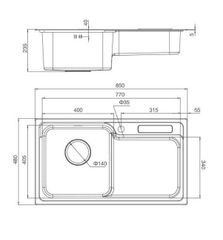 Chậu Inox 2 Hố Malloca MS 1028D – Sự Lựa Chọn Hoàn Hảo Cho Gian Bếp Hiện Đại