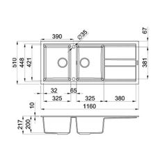 Chậu Rửa Bát Đá 2 Hố Malloca TORTORA G-50043 – Vẻ Đẹp Tự Nhiên, Tiện Nghi Tối Ưu