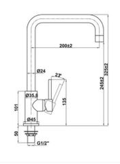 Vòi Hafele HT21-CC1F245U (577.55.260) – Thiết kế Chrome thanh lịch, chất lượng vượt trội