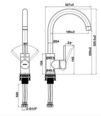 Vòi Hafele HT21-CH1F220C – Sang trọng, tiện nghi cho gian bếp hiện đại