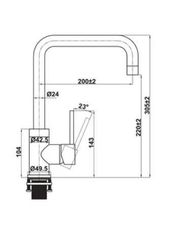 Vòi Hafele HT21-CH1F220U (577.55.250) – Thiết kế Chrome hiện đại, bền bỉ vượt trội
