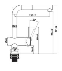 Vòi Hafele HT21-CH1P254 (577.55.200) – Thiết kế kéo dài, tiện nghi cho gian bếp hiện đại