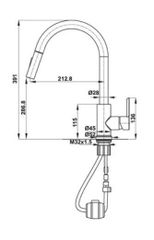 Vòi Hafele HT21-CH1P287 (577.55.230) – Thiết kế kéo dài hai chức năng, tiện nghi tối đa