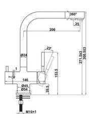 Vòi Hafele HT21-CH2F271 (577.55.210) – Vòi rửa 3 trong 1 tích hợp nước uống, tiện nghi & an toàn