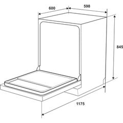 MÁY RỬA BÁT HAFELE HDW-F601G 535.29.592 – Giải Pháp Rửa Bát Hiện Đại, Tiết Kiệm Thời Gian