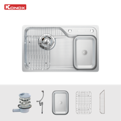 Chậu Rửa Chén Konox 1 Hố Chống Xước Dekor 8250TS – Rộng, Bền, Tiện Dụng