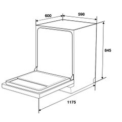 Máy Rửa Bát Hafele HDW-F6031G 535.29.651 – Giải Pháp Rửa Bát Hiện Đại, Tiết Kiệm Điện Nước