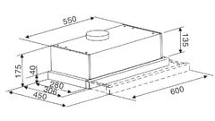 Máy Hút Mùi Âm Tủ KAFF KF-TL60H – Gọn Gàng, Dễ Sử Dụng