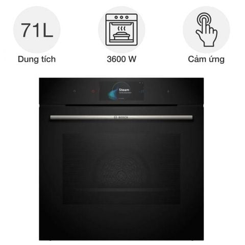 Lò Nướng Kết Hợp Hấp Bosch HSG7584B1 – Nướng, Hấp Chuẩn Âu, Công Nghệ Thông Minh