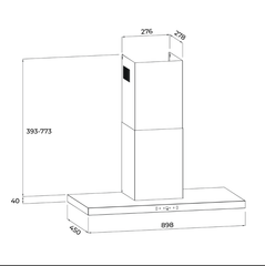 Máy hút mùi Malloca SLIM MH9045TS – Thiết Kế Slim Hiện Đại, Hút Mùi Mạnh Mẽ Cho Mọi Không Gian Bếp