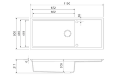 Chậu Rửa Chén 1 Hố Malloca SENSE K82